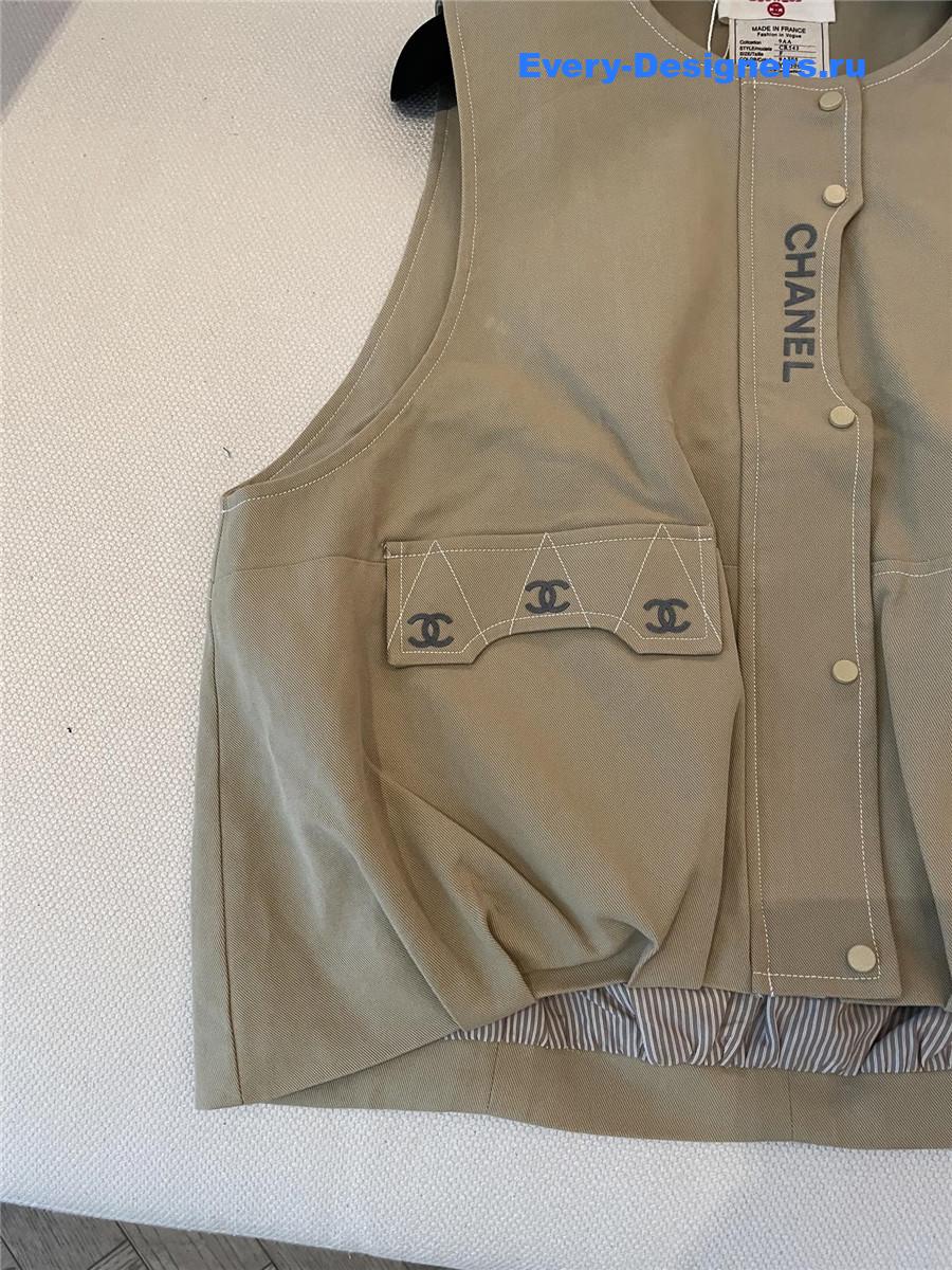 Ch**el cc green vest top