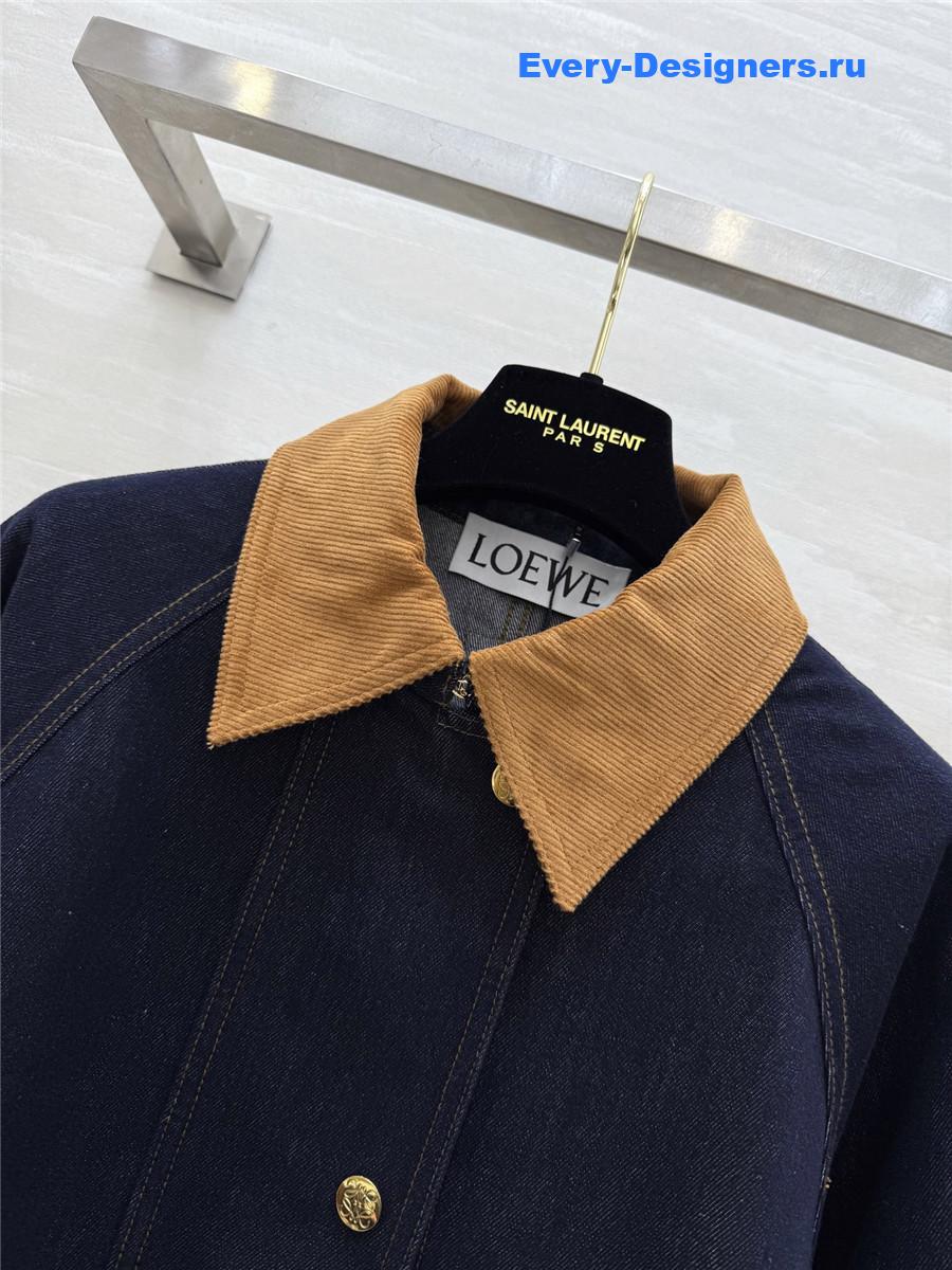 L0ew* patou workwear denim jacket in blue