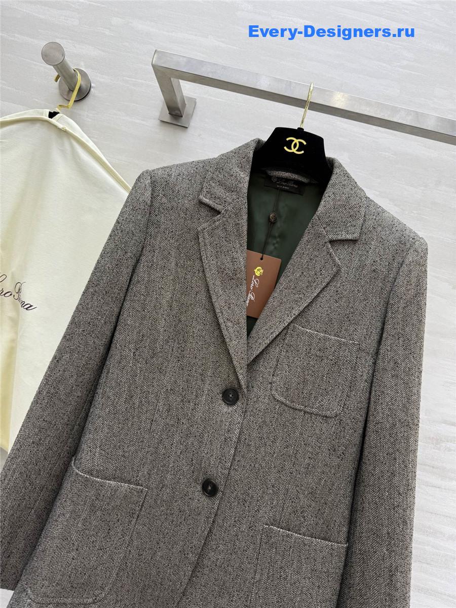 L0r0 P1ana gray eleanor blazer