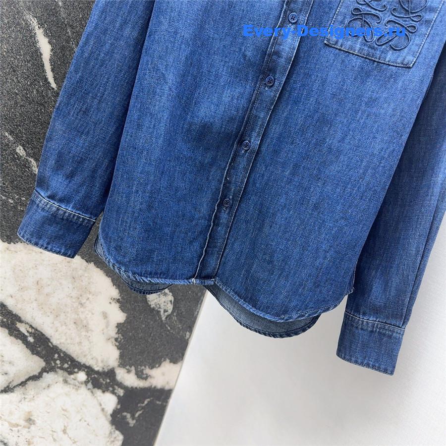 L0ew* gradient denim suit
