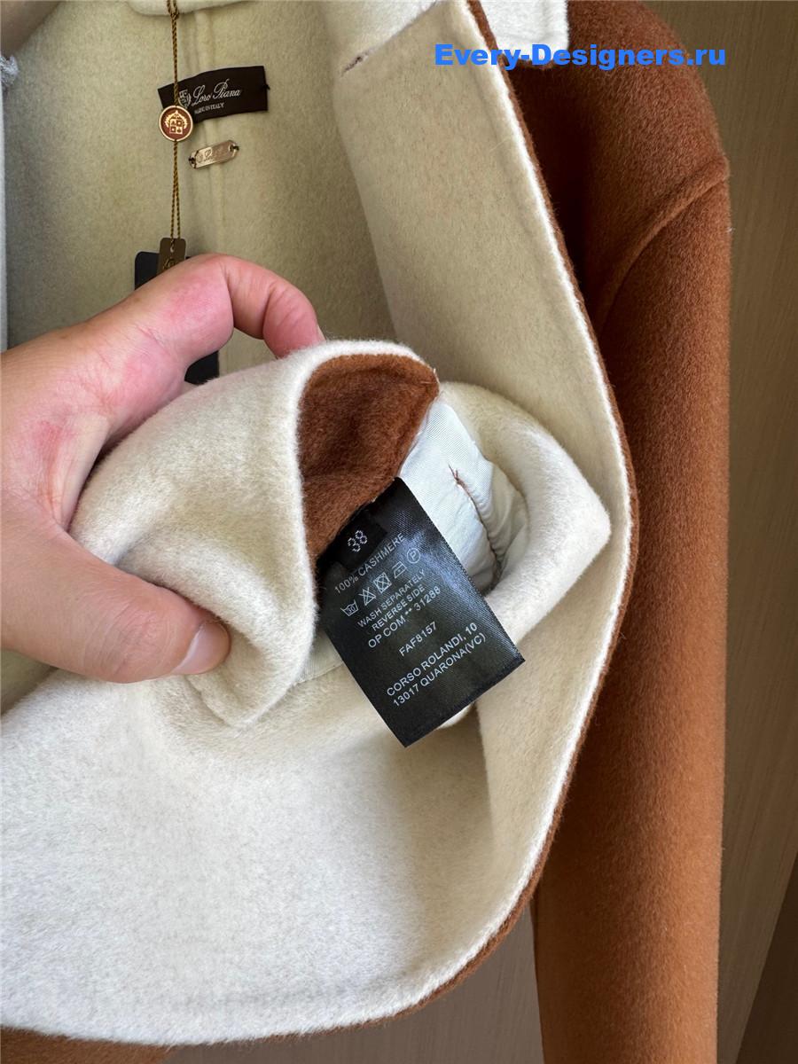 L0r0 P1ana cropped stefan reversible cashmere coat