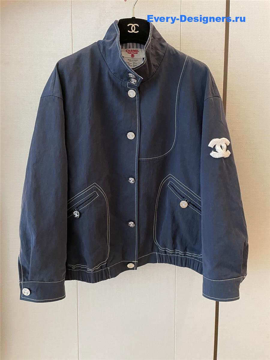 Ch**el dark blue denim loose jacket