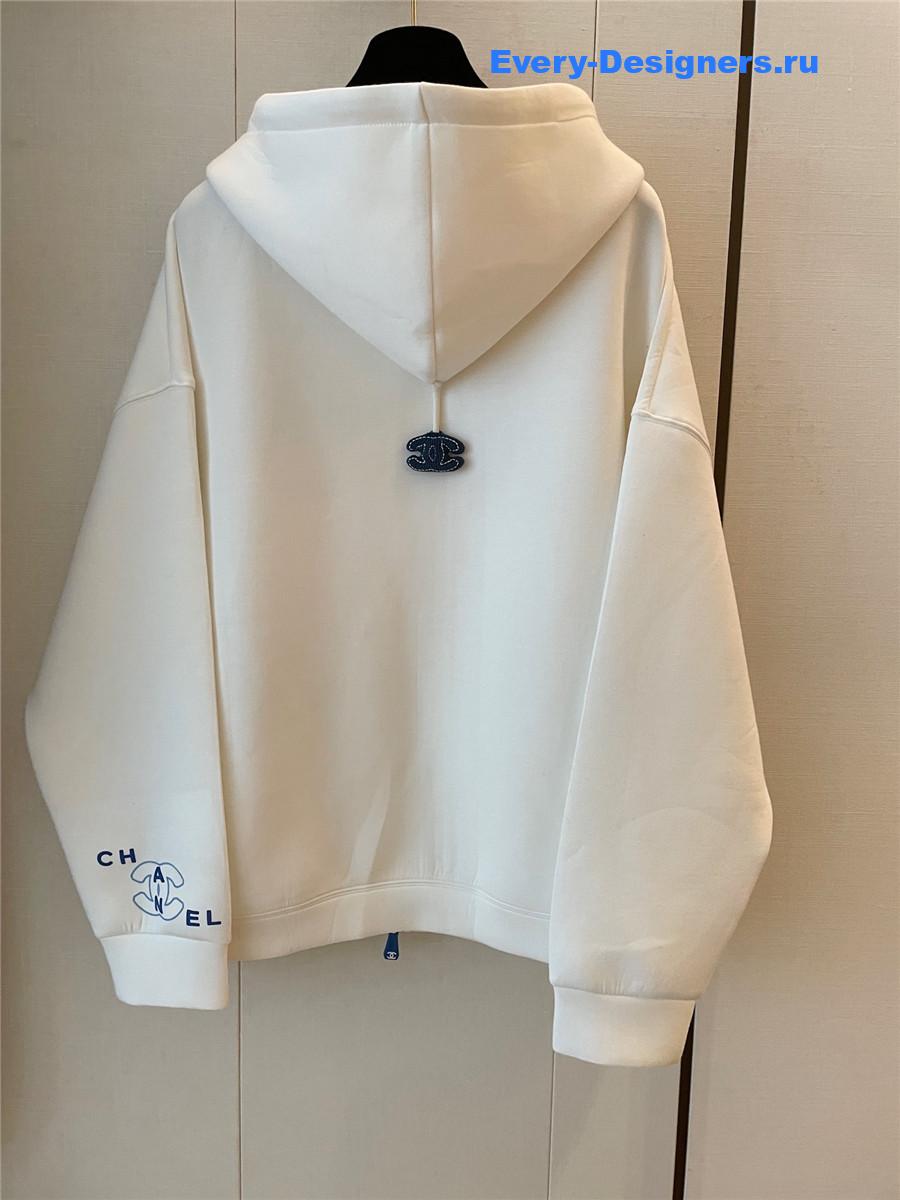Ch**el cc beige hoodie