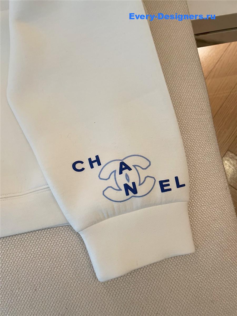 Ch**el cc beige hoodie