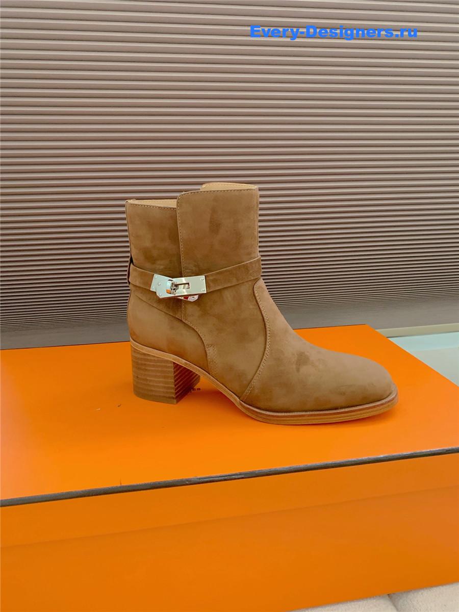 H**me5 brown suede frenchie 50 ankle boots