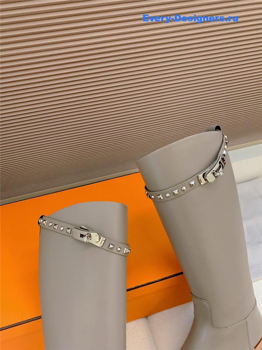 H**me5 kelly buckle grey jumping boot