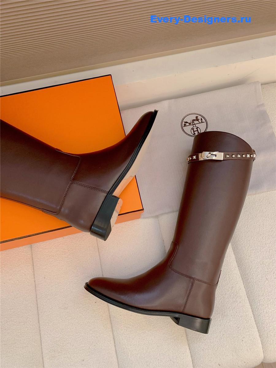 H**me5 kelly buckle burgundy jumping boot