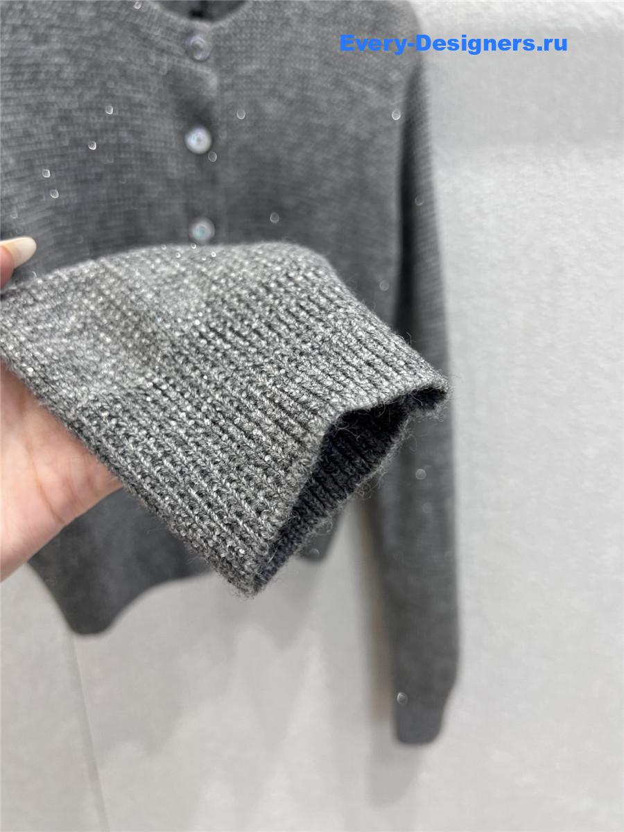 A1exa*der wang crystal-embellished wool cardigan