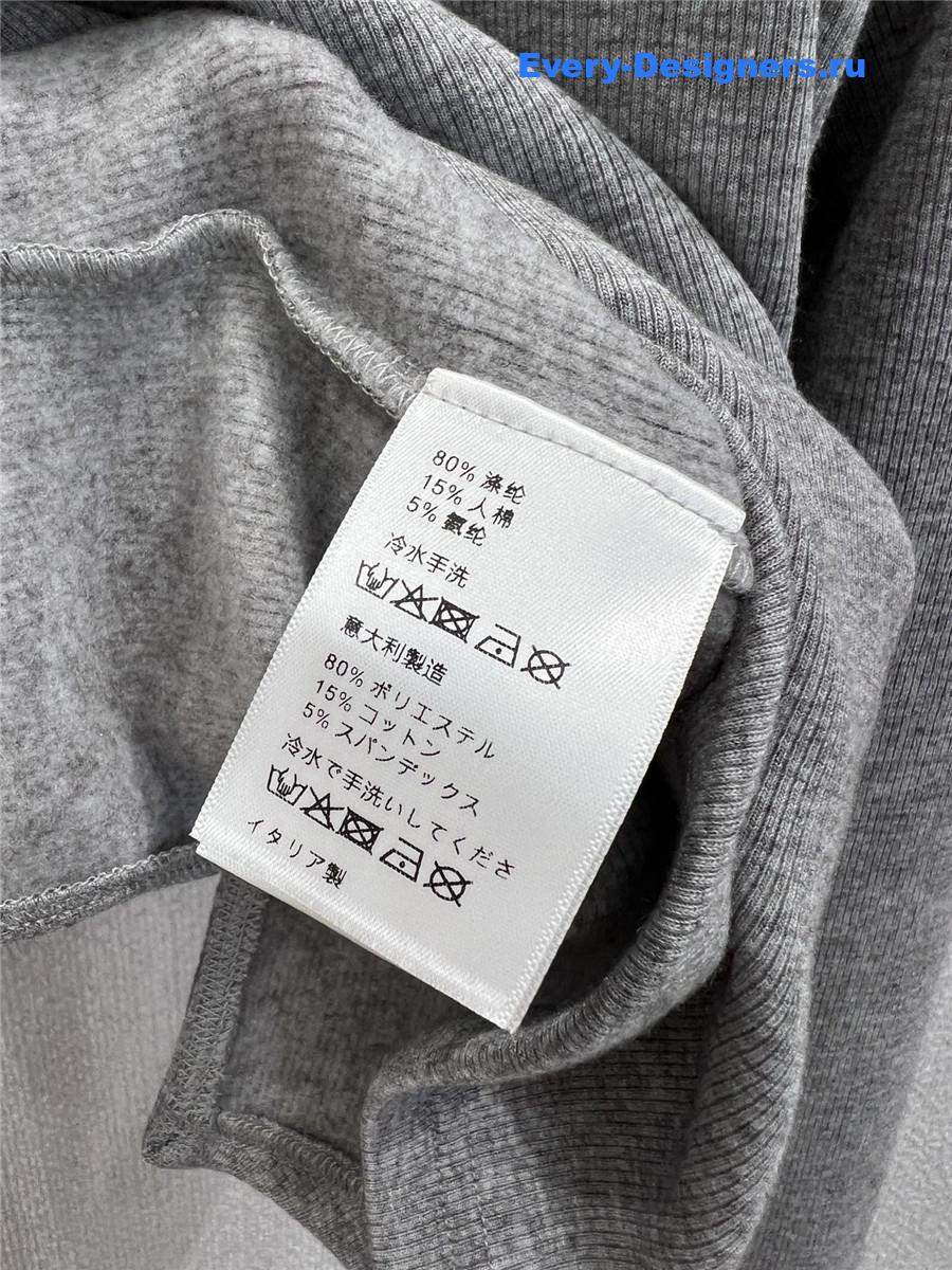 Miu Miu Grey Hooded Sweatshirt & Wide-Leg Pants Set
