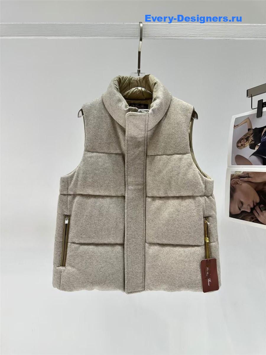 L0r0 P1ana beige cashmere vest