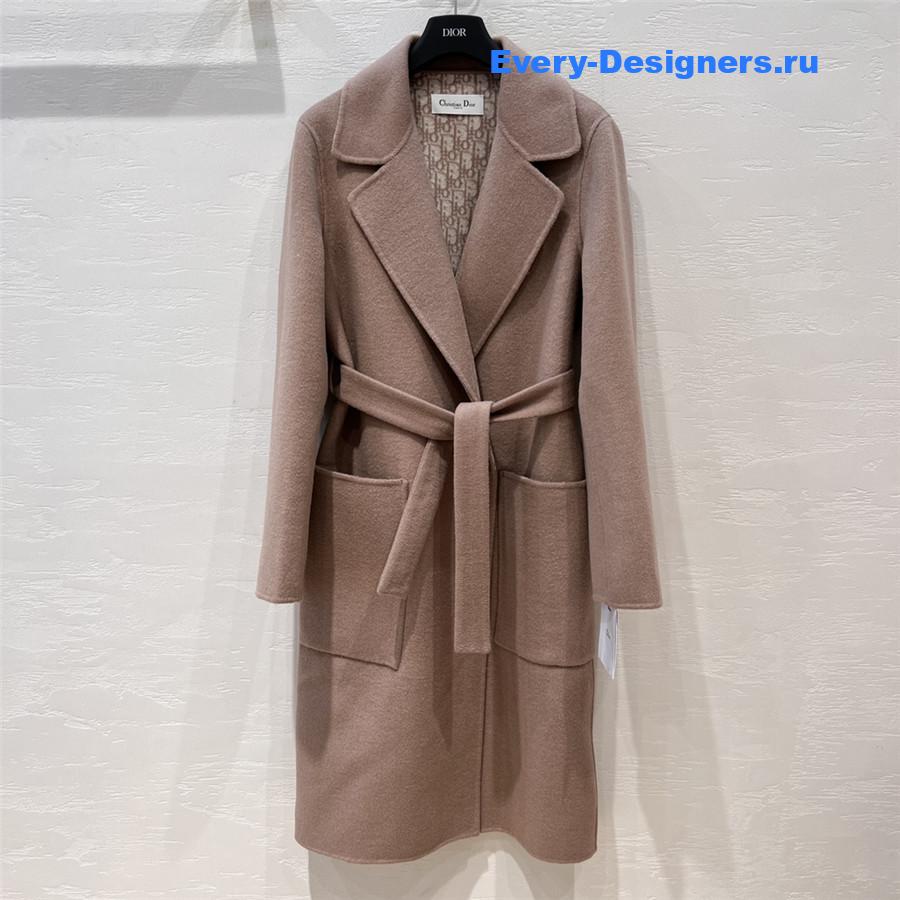 D10r oblique beige wool jacket