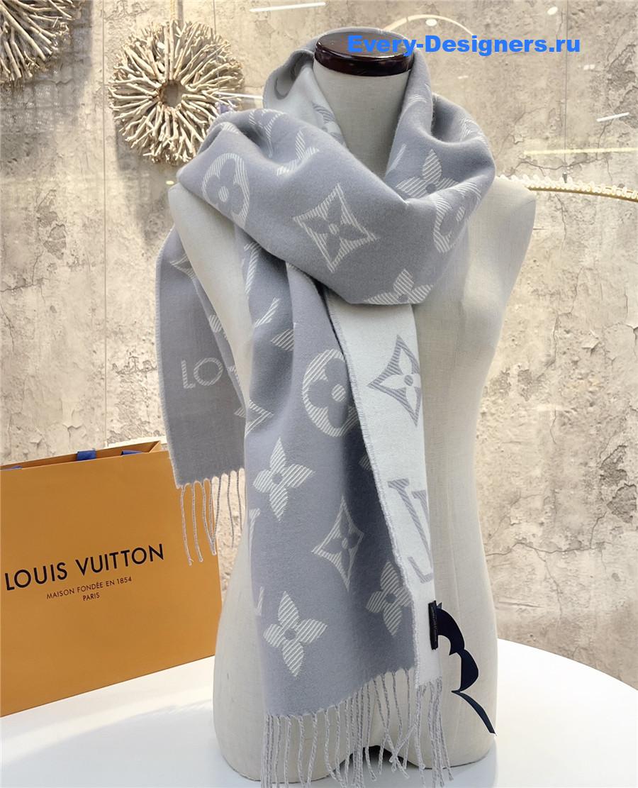 l0vis Vvtt0n lv grey essential shine scarf