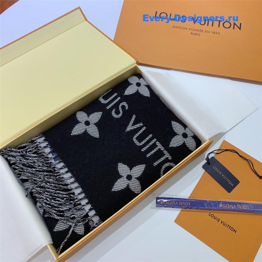 l0vis Vvtt0n lv navy essential shine scarf