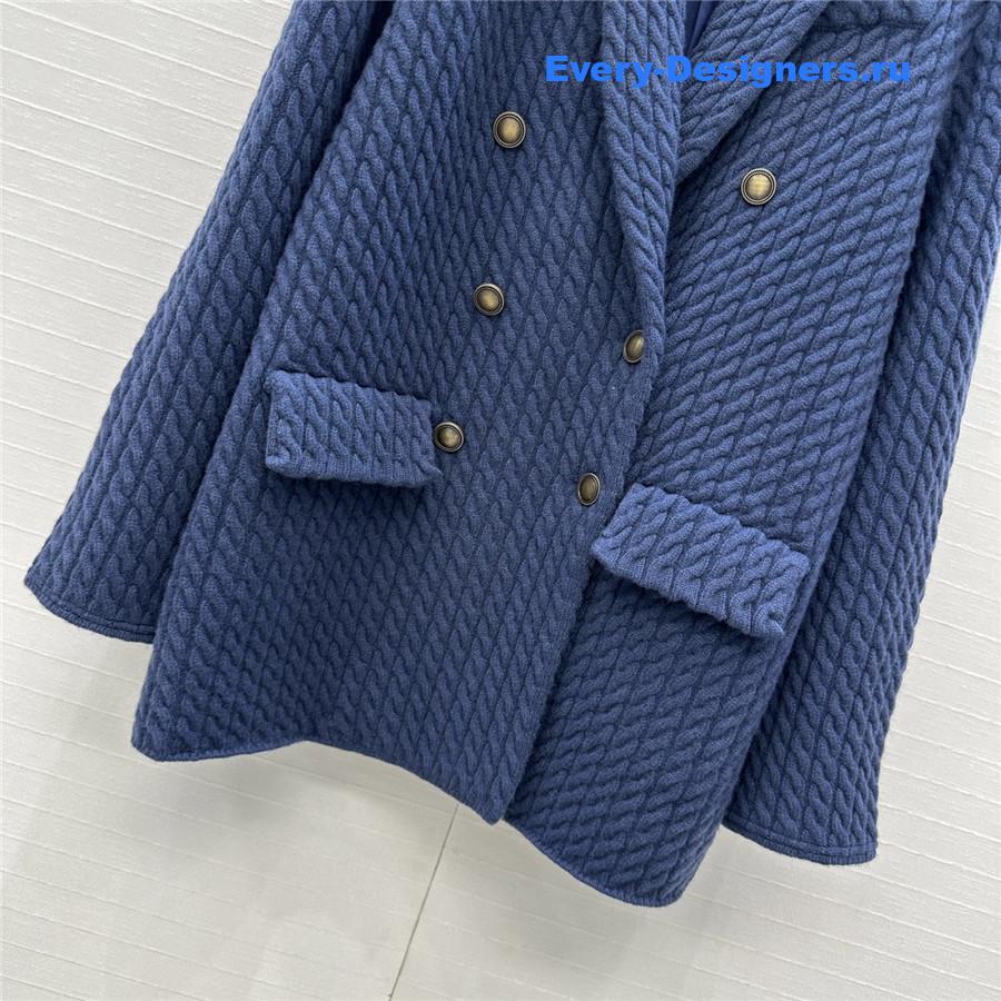BC Blue Cable Cashmere Knit Blazer