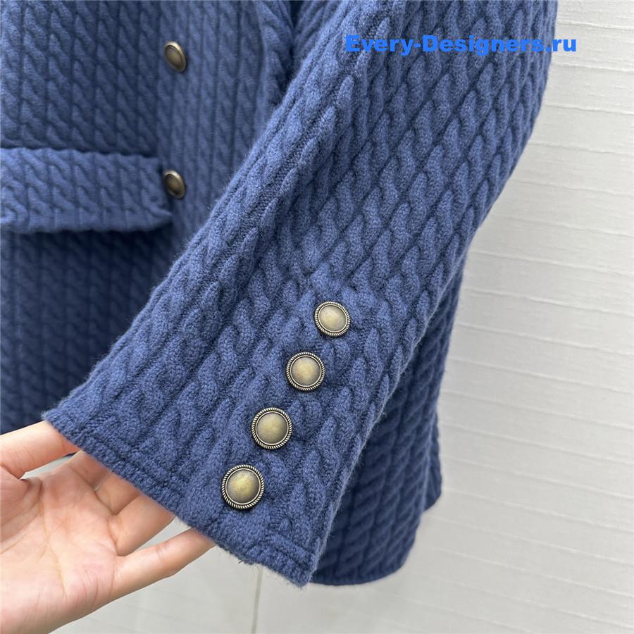 BC Blue Cable Cashmere Knit Blazer