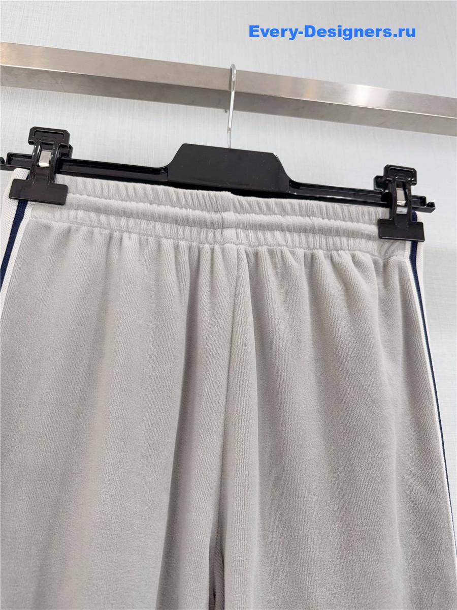 Ce1i*e grey velvet track pants