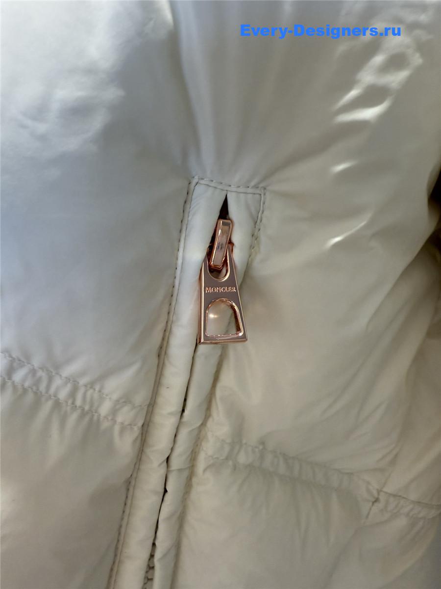 Moncler White Erea Down Jacket