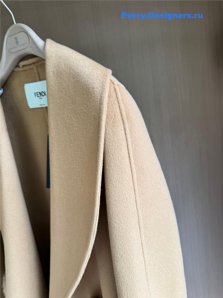 F**di camel cashmere coat