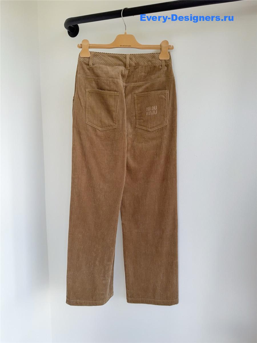 Miu Miu Corduroy Wide-Leg Pants