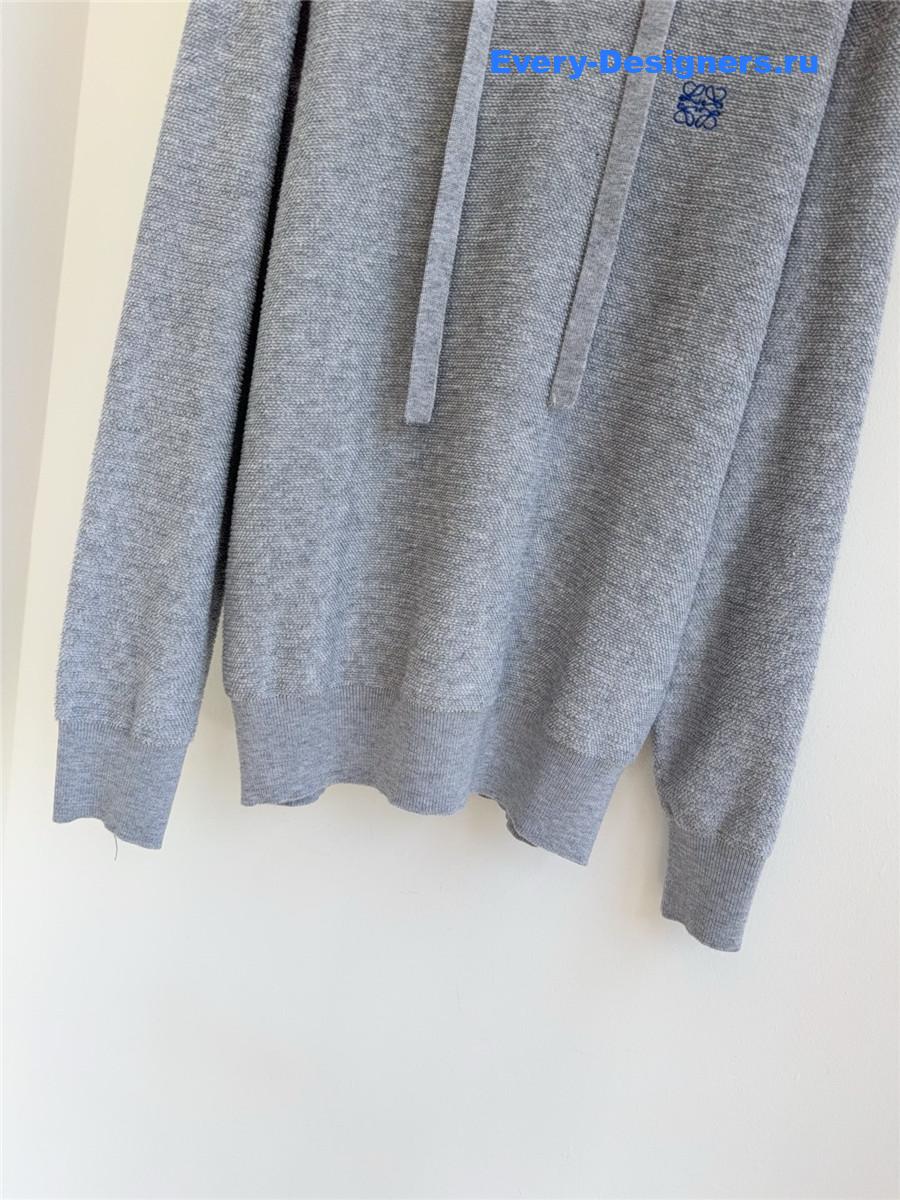 L0ew* logo-embroidered cotton-jersey hoodie