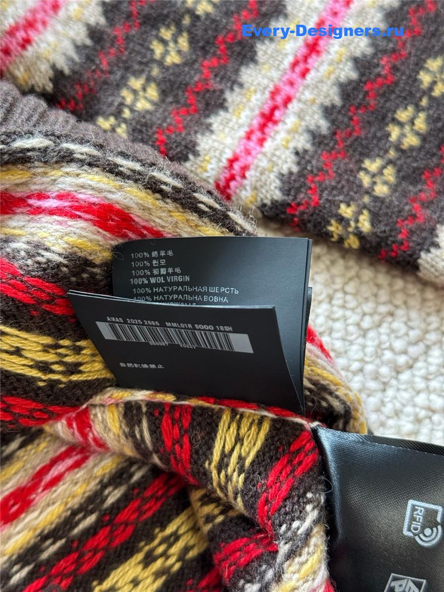 Miu Miu Striped Cotton Polo Shirt Sweaters
