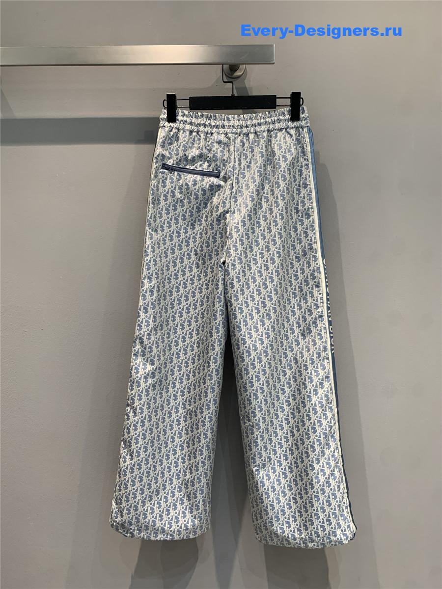 D10r oblique jacquard technical taffeta pants