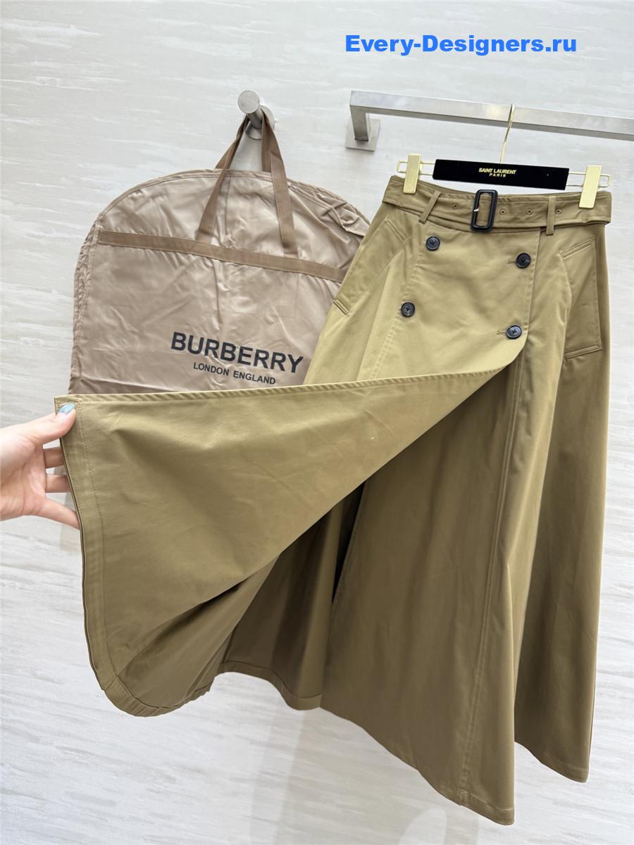 Bv*b*rry brown clay cotton skirt