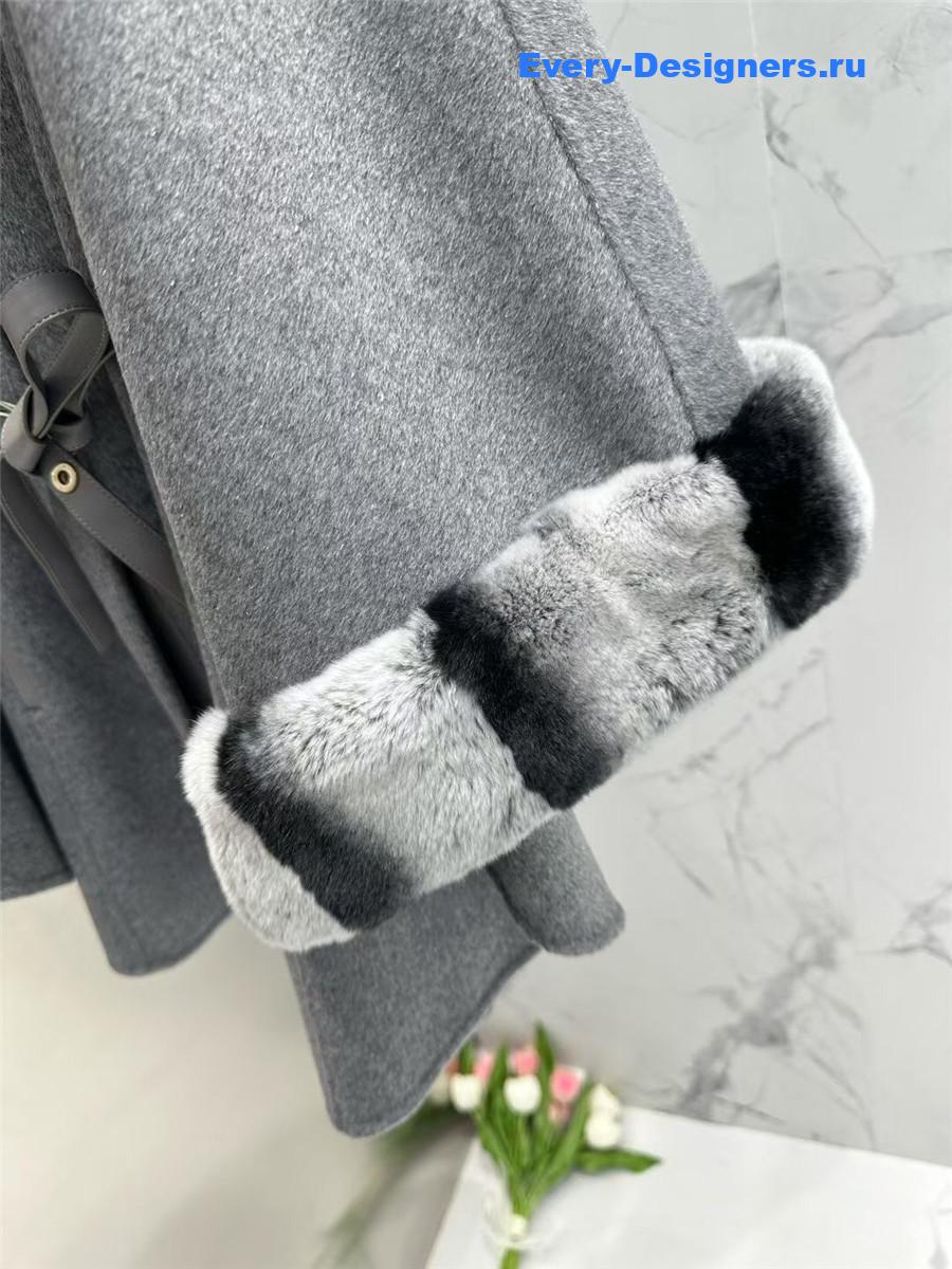 L0r0 P1ana grey salzburg cashmere cape