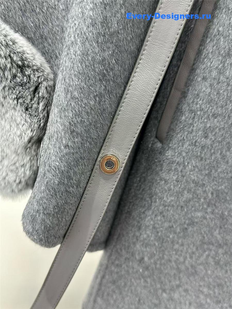 L0r0 P1ana grey salzburg cashmere cape