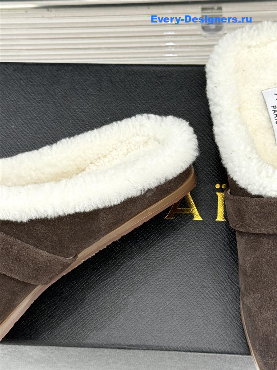Alaia Chrystie Shearling Mule