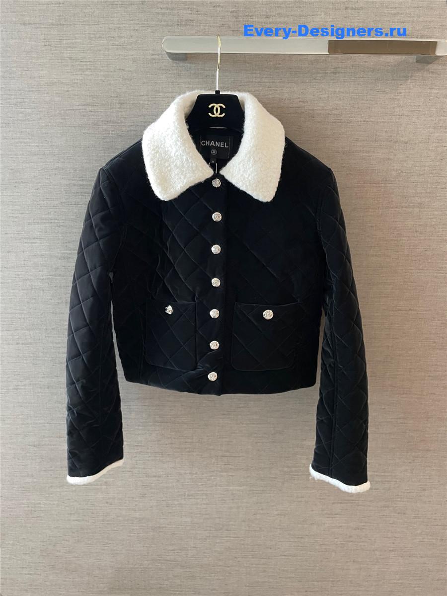 Ch**el coco neige quilted jacket