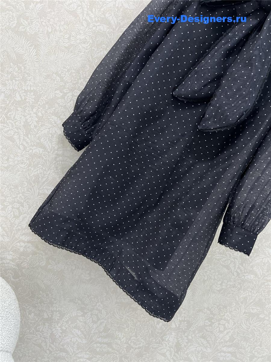Zimm Polka Dot Ribbon Dress