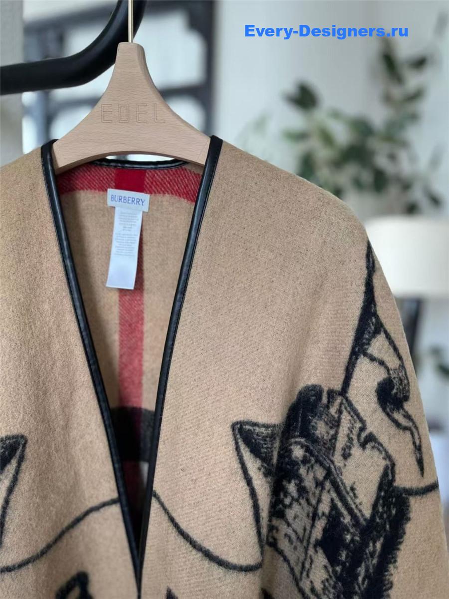 Bv*b*rry gallant knight wool cape