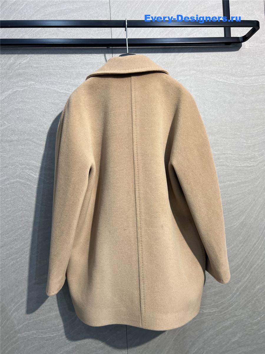 Max Mara Brown Cashmere Rebus Coat