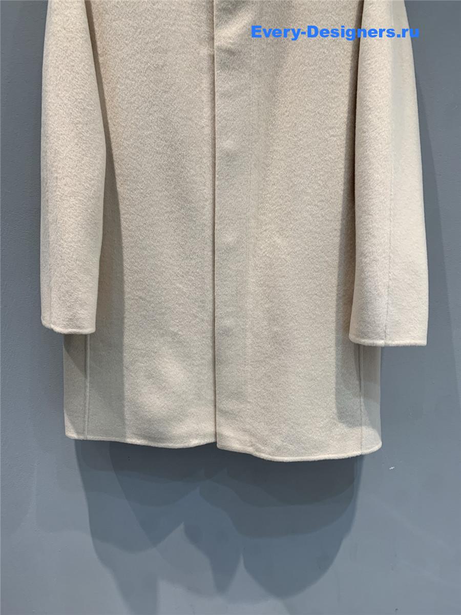 H**me5 double baby cashmere single-breasted coat