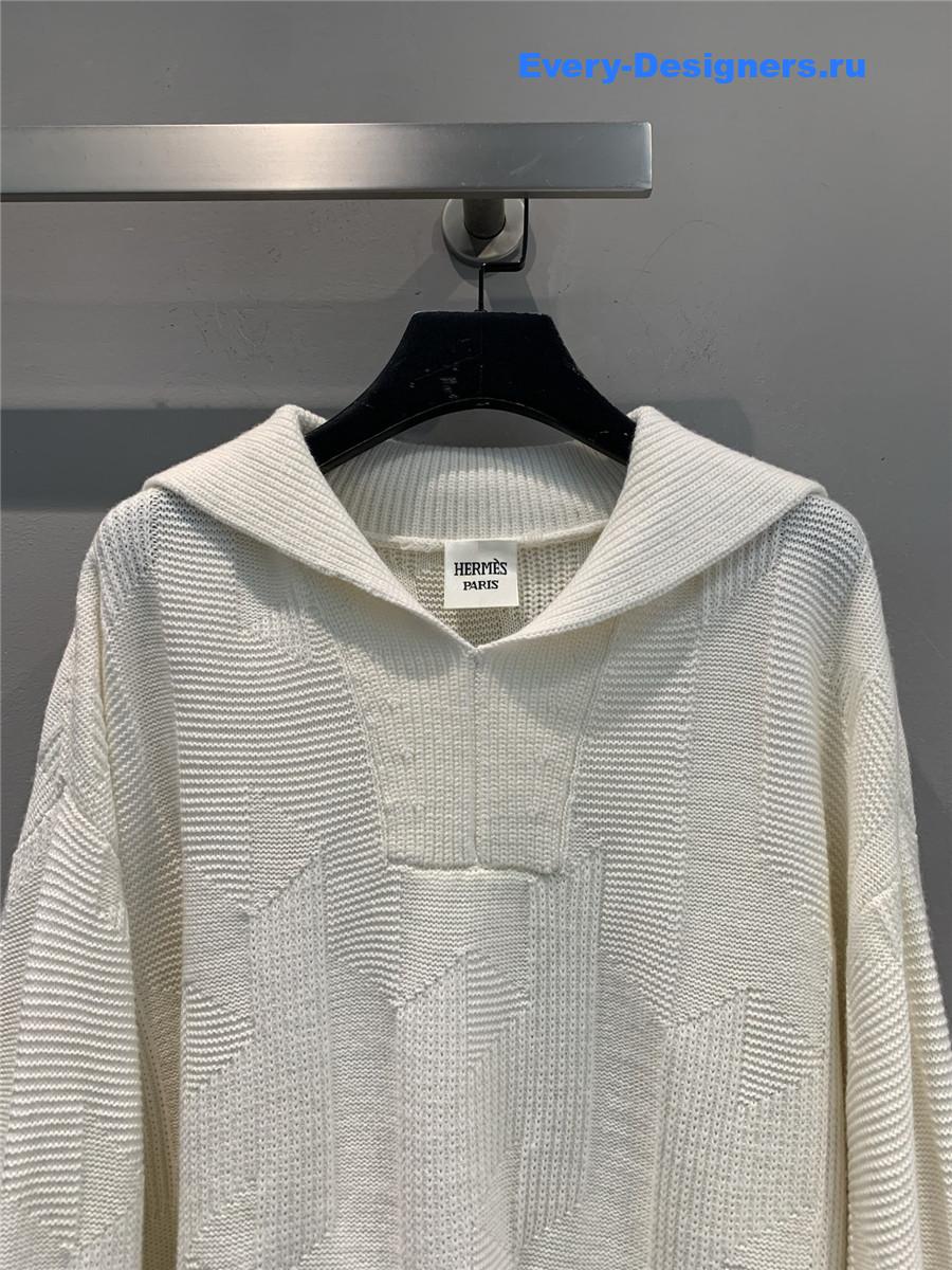 H**me5 cream wool cashmere sweater