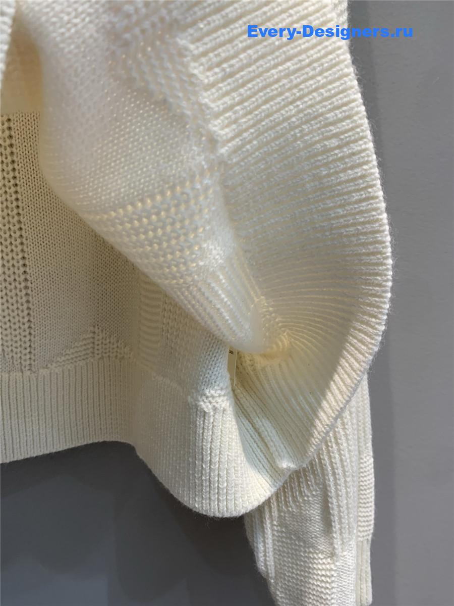 H**me5 cream wool cashmere sweater