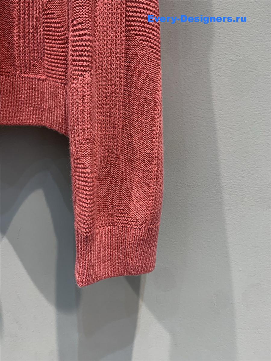 H**me5 pink wool cashmere sweater