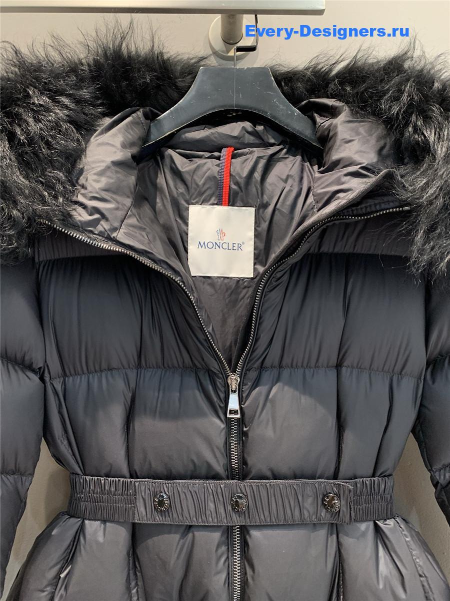 Moncler Black Boedic Hooded Long Down Jacket
