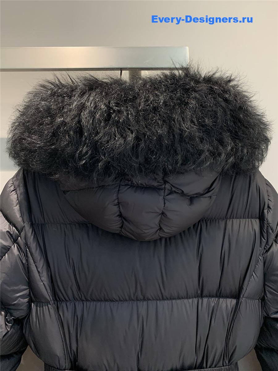 Moncler Black Boedic Hooded Long Down Jacket