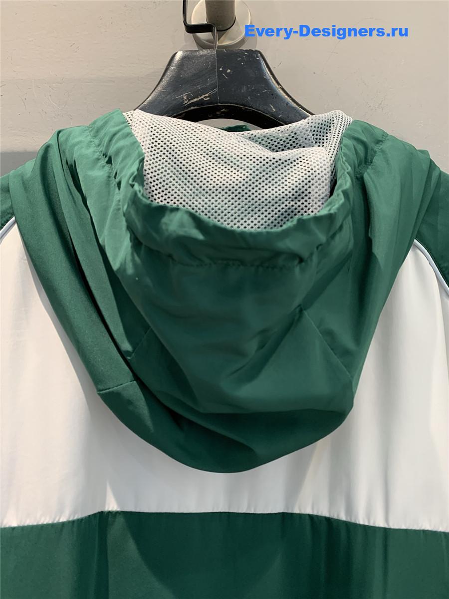 New Balance X Miu Miu Green Lace-Up Hooded Jacket