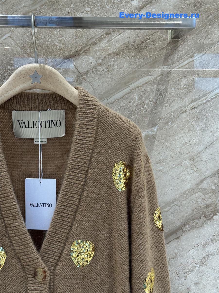 Va1e*ntin0 garavani chevron lurex sweater