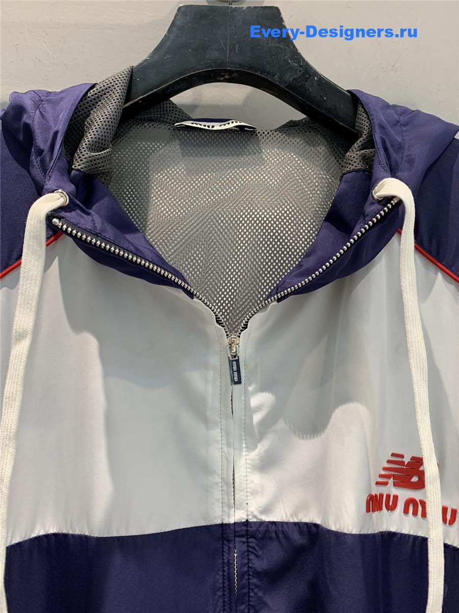 Miu Miu Technical Poplin Hoodie Jacket