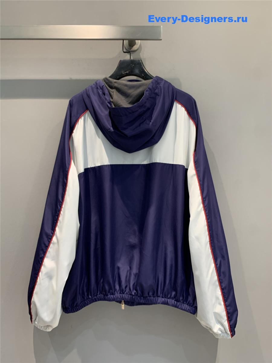 Miu Miu Technical Poplin Hoodie Jacket