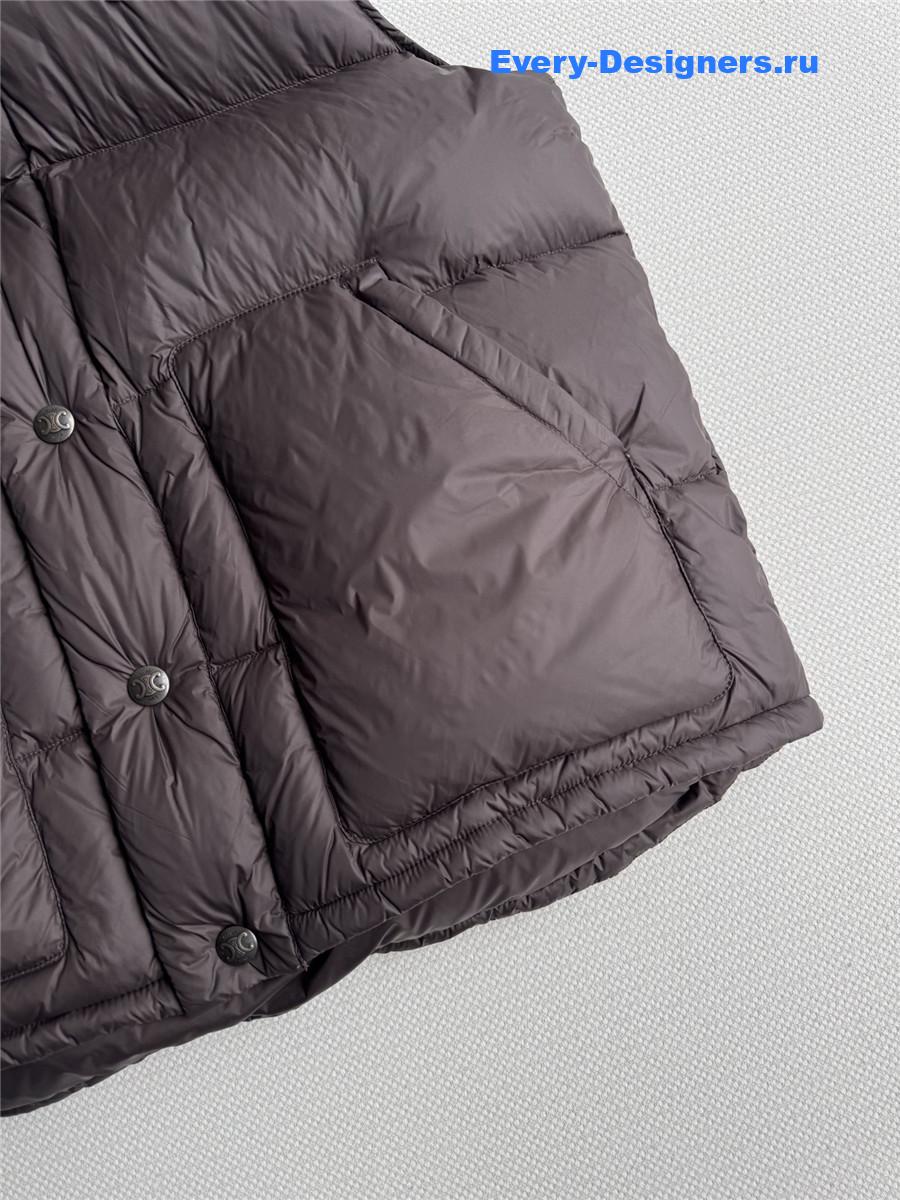 Ce1i*e knit collar down vest
