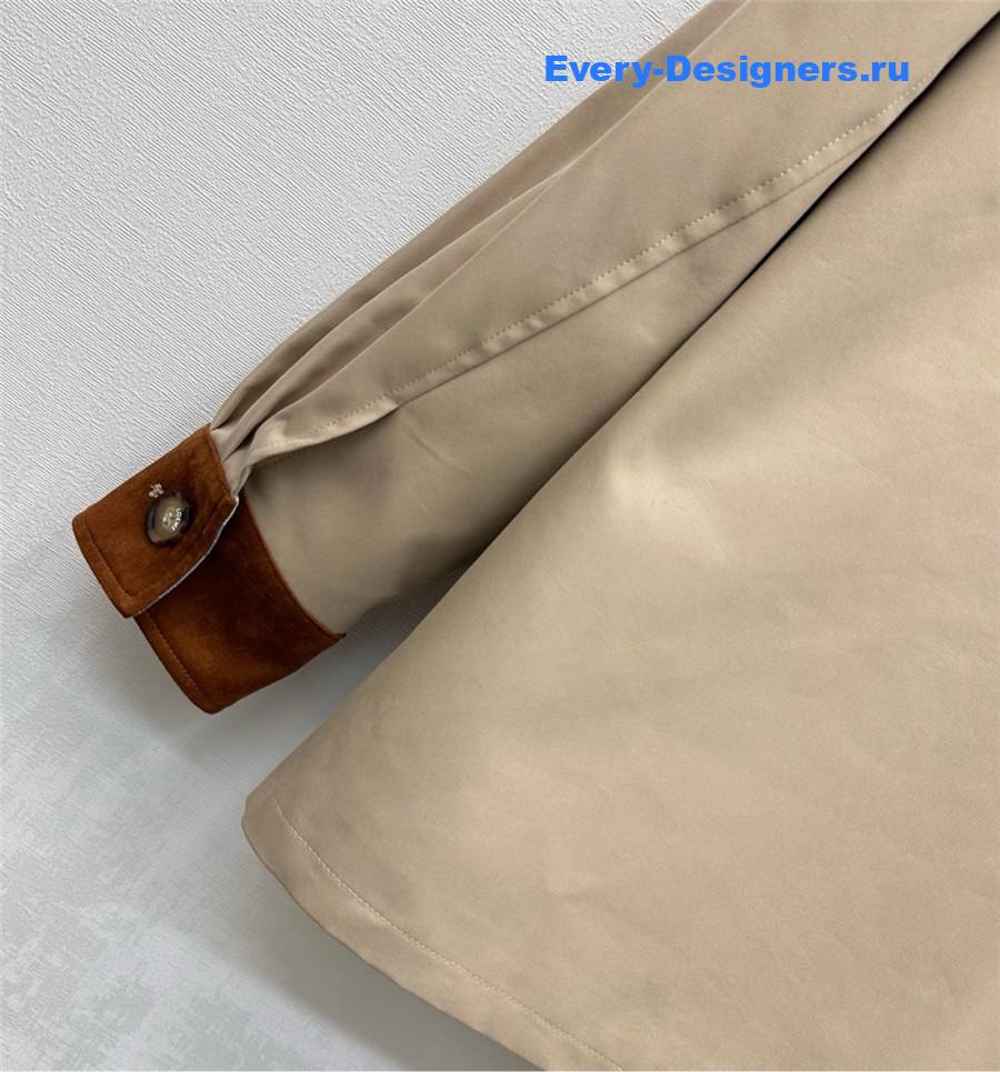 L0ew* camel twill midi jacket