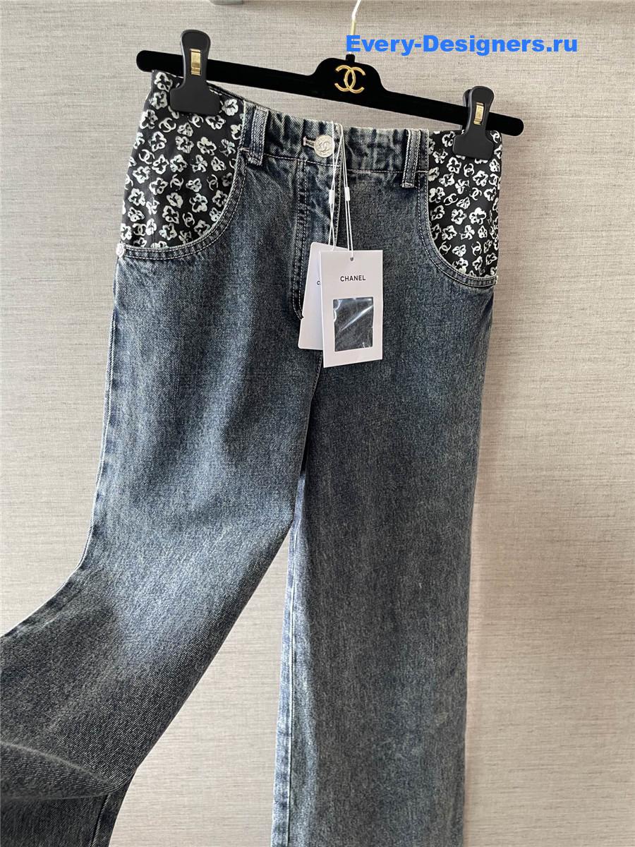 Ch**el coco beach blue jeans