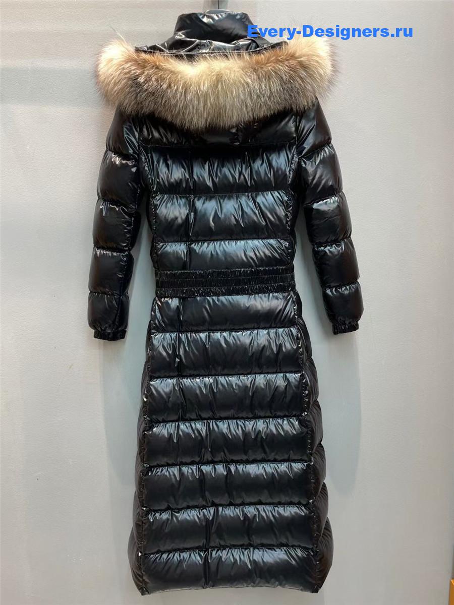 Moncler Black Hudson Long Puffer Coat
