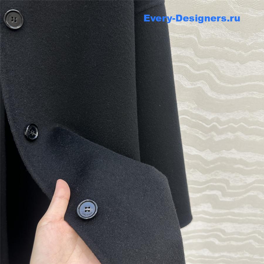 L0r0 P1ana black cashmere long coat