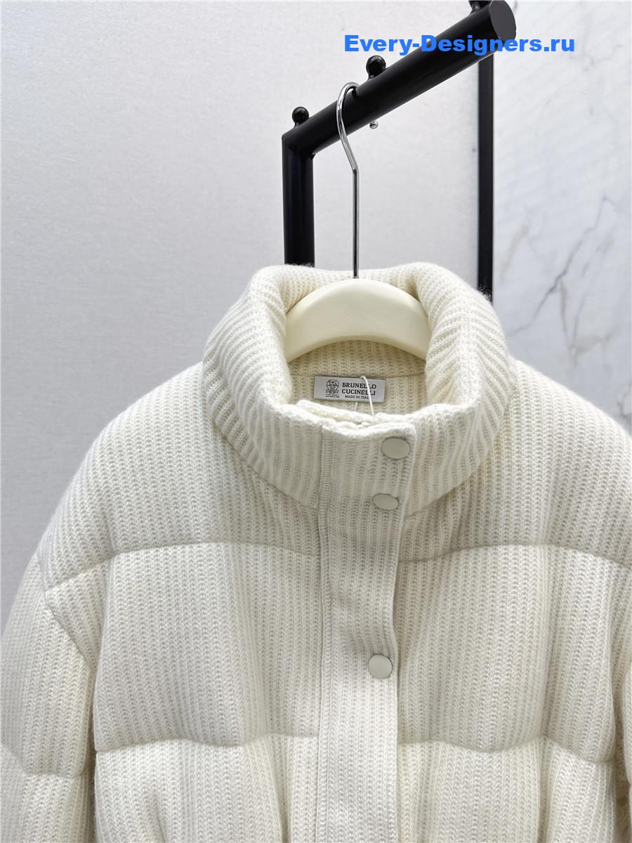 BC stand-up collar white goose down jacket